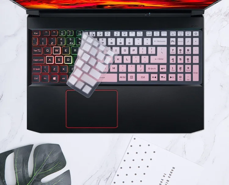 For Acer Nitro 5 AN515-58 AN515-54 AN515-55 AN515-56 AN515-57 AN515-46 AN515-45 15.6'' Silicone Laptop Keyboard Cover Accessory image 2