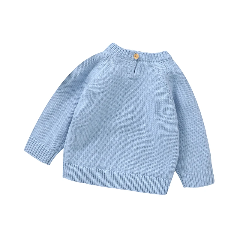 Autumn Baby Sweater Cute Embroideried Duck Infant Pullover Tops Long Sleeve Knitted Toddler Children Clothing Warm Jumper Winter