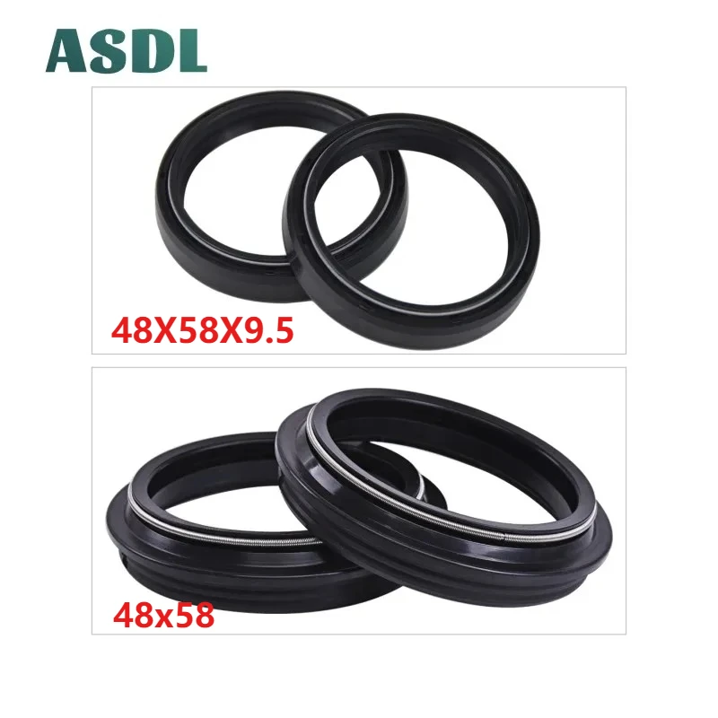 48X58X9.5 48X58 Motorcycle Front Fork Oil Seal & Dust Seal For WR250F YZ250F WR450F-T YZ125 250 450F-S YZ250FX–F CRF250R 450R