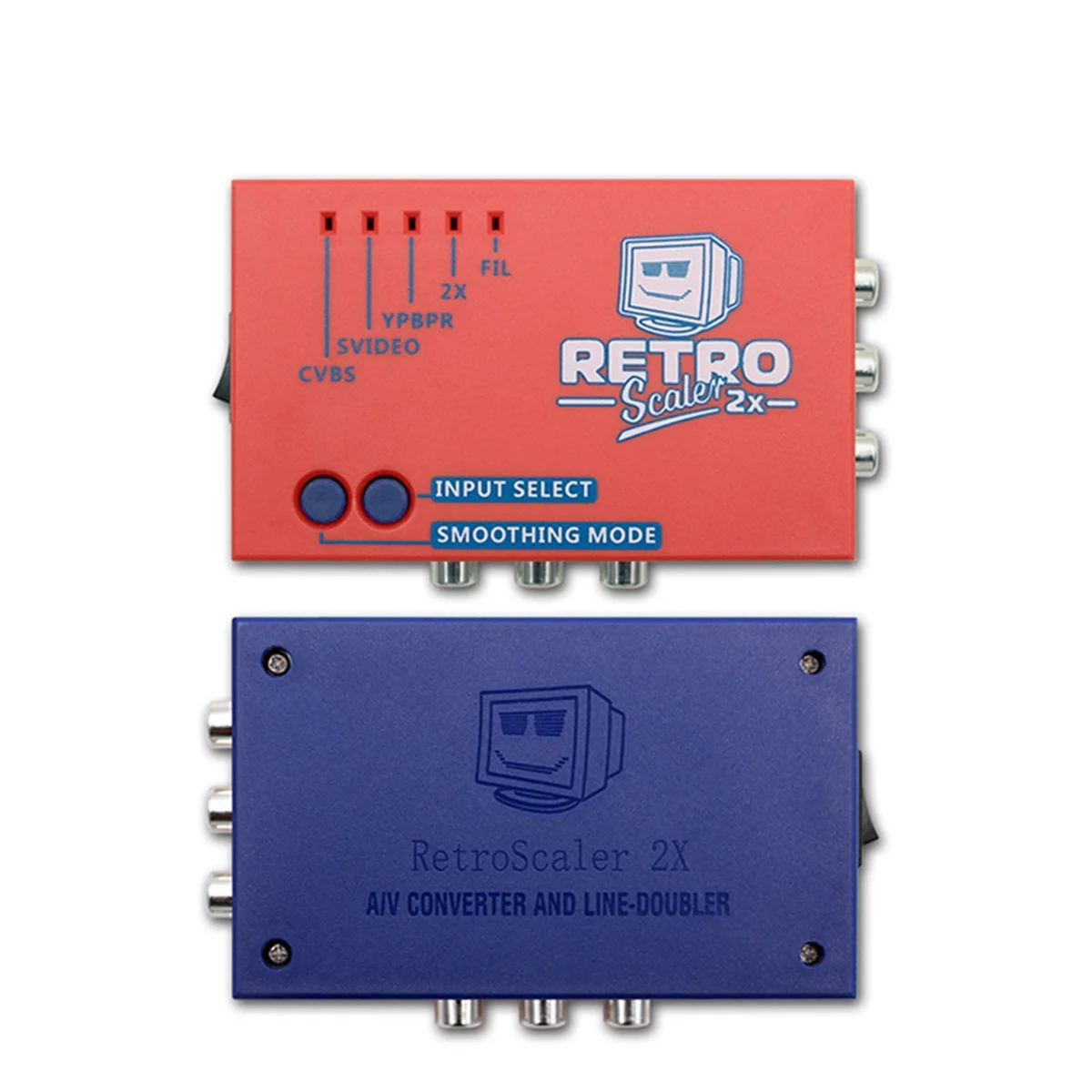 

For RetroScaler2x AV to HD Converter Line-Doubler for Retro Game Consoles PS2 N64 NES Dreamcast Saturn MD1 MD2,Red YDH