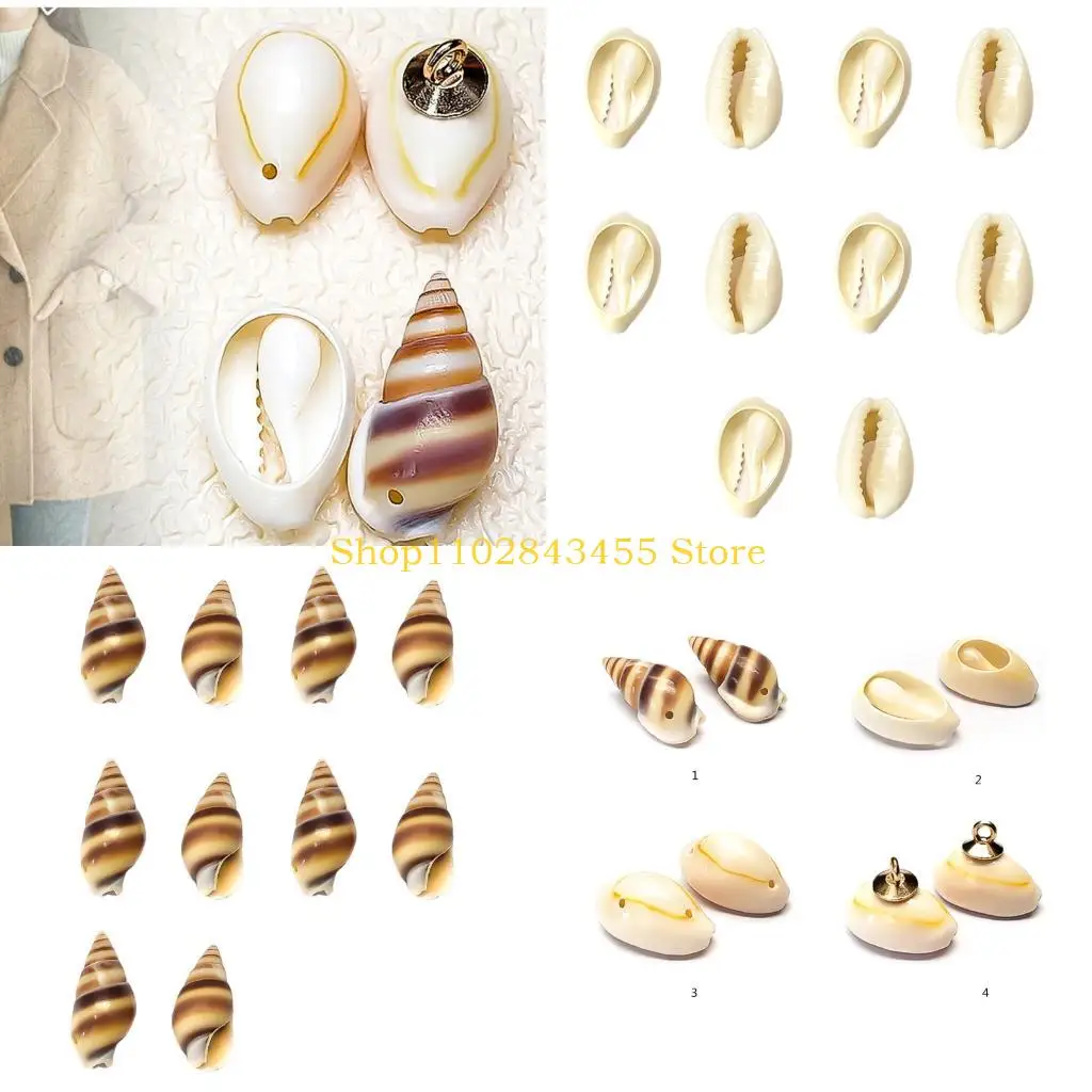 

49mc 10pcs Natural Conch Shell Cloton