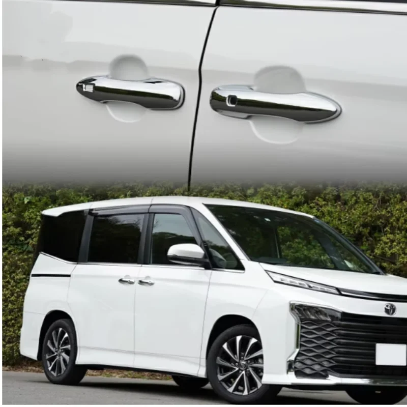 

For Toyota Noah Voxy 90 Series 2022 ABS Carbon fiber Door Handle door Bowl Catch Cover Protection Car External Trim Sticker