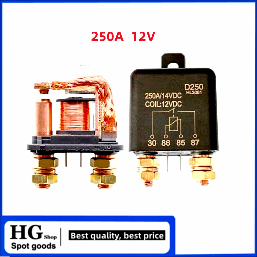 200A high current car relay 120A 200A 250A DC start 12V 24V battery power supply modification for a long time