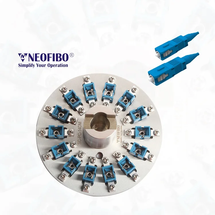 

Neofibo SC-PC-14DM 14 positions SC PC Connectors for Domaille polishing machine holder jig plate fiber optic Polishing Fixture