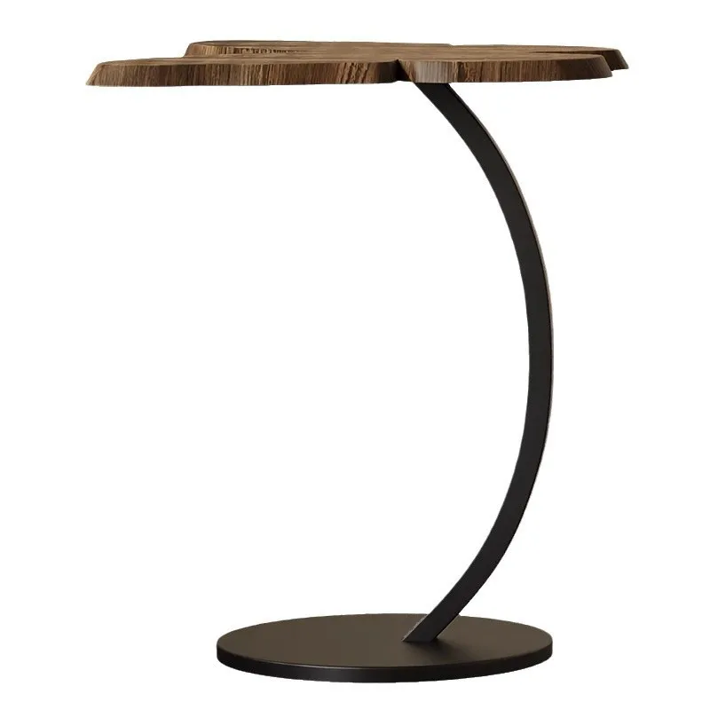 

Simple Cream Style Butterfly Edge Small House Living Room Bedroom Table Small Tea Table Mesh Red Black Walnut Wood