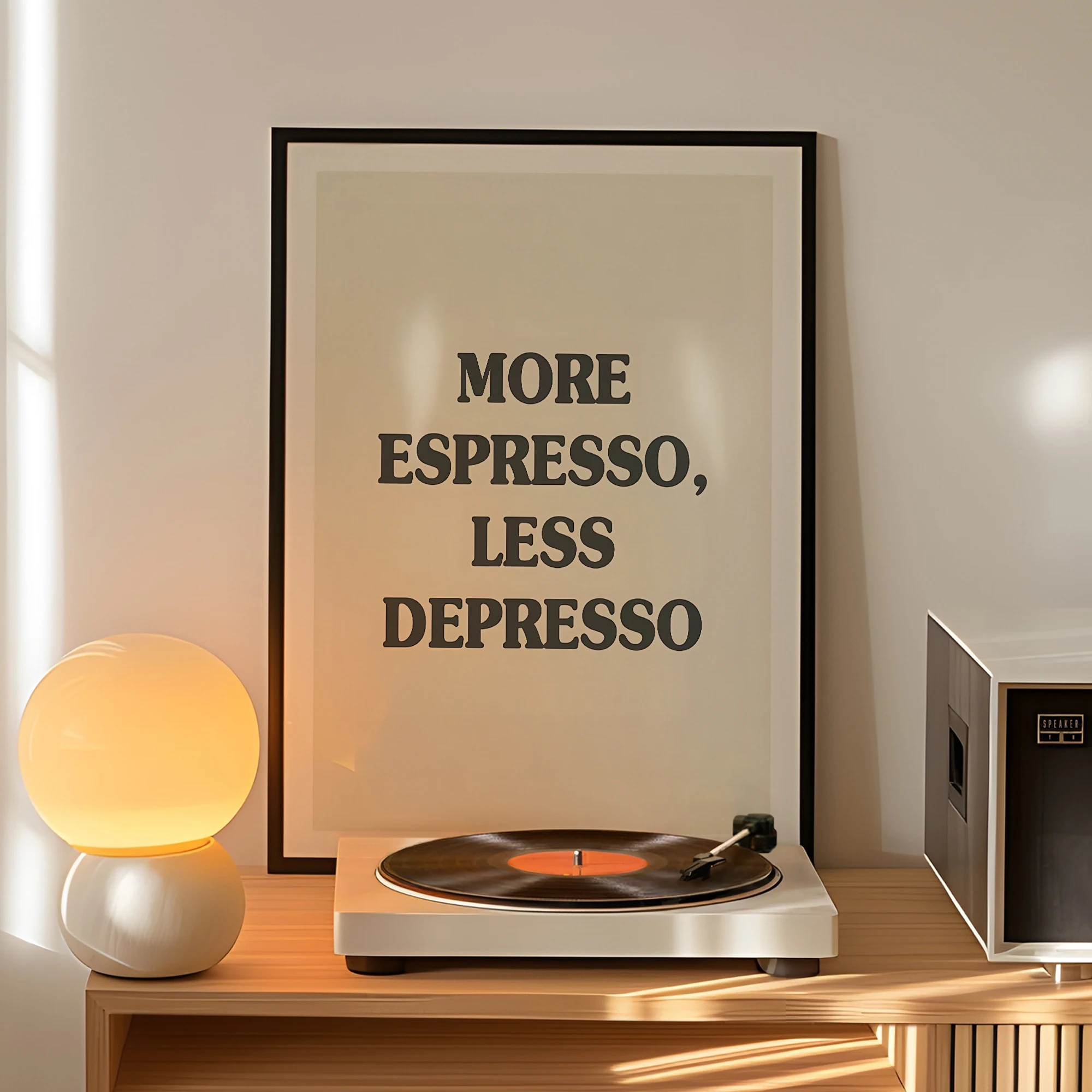 More  Espresso Less Depresso Wall Art Prints Canvas Painting Poster Picture For Living Bed Dining  Kitchen Room Home Decor