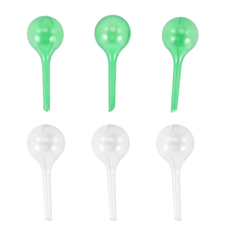 6Pcs Garden Watering Globes Automatic Watering Globes Plant Self Watering Bulb (Transparent&Green)