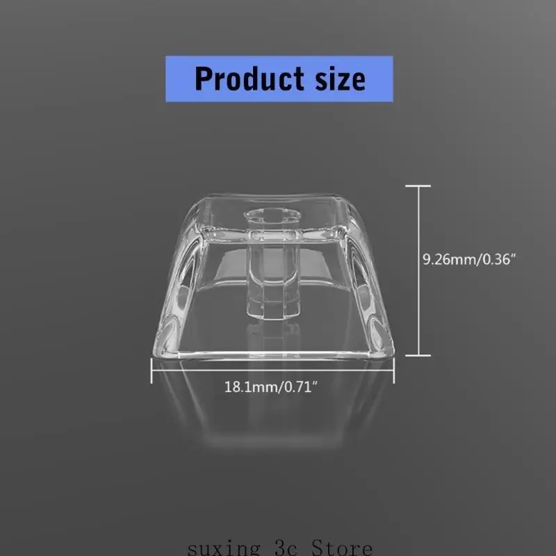 E8Be 5/10pcs Clear Backit Leuchttaste in XDA -Höhe 1U Größe für mechanische Tastatur