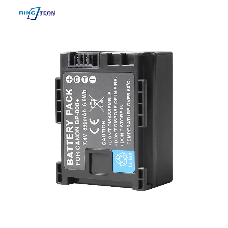 

High Capacity BP-808 Replacement Battery for Canon Camcorder - Overcharge & Short Circuit Protection Li-Ion Battery