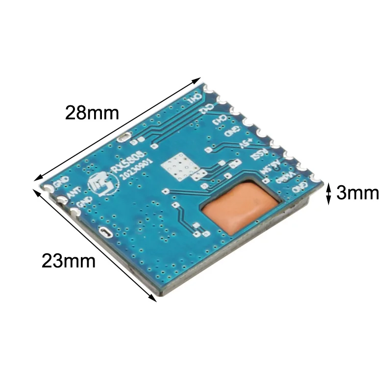 1PCS 5.8G 4900-6060MHz RX5808 Receiver SPI Control Wireless Audio Video Receiving Module 5V 170mA Power Consumption for RC Drone