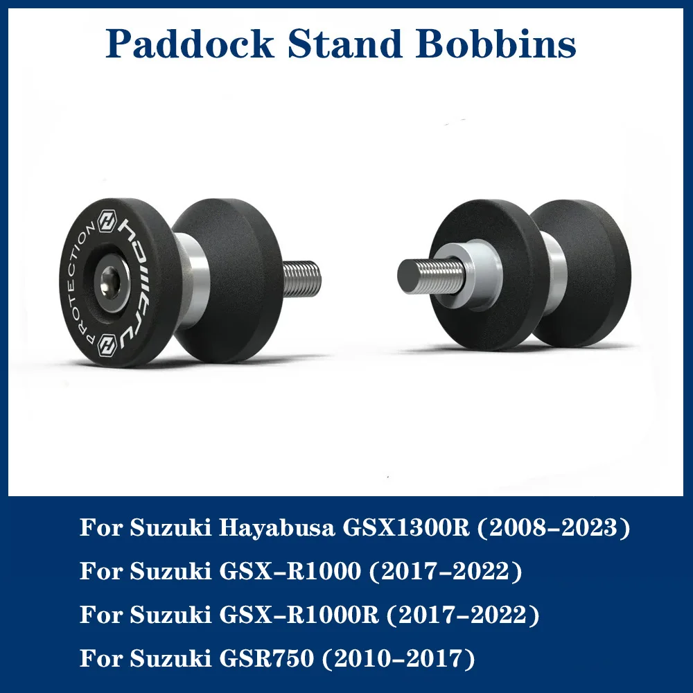 

Paddock Stand Bobbins For Suzuki Hayabusa GSX1300R / GSX-R1000 GSX-R1000R / GSR750 / 2008-2023 Swingarm Spools Slider M8