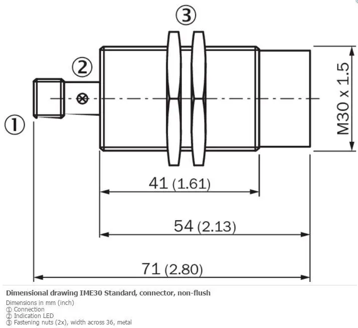 IME30-38NPSZC0S Inductive proximity sensors for SICK