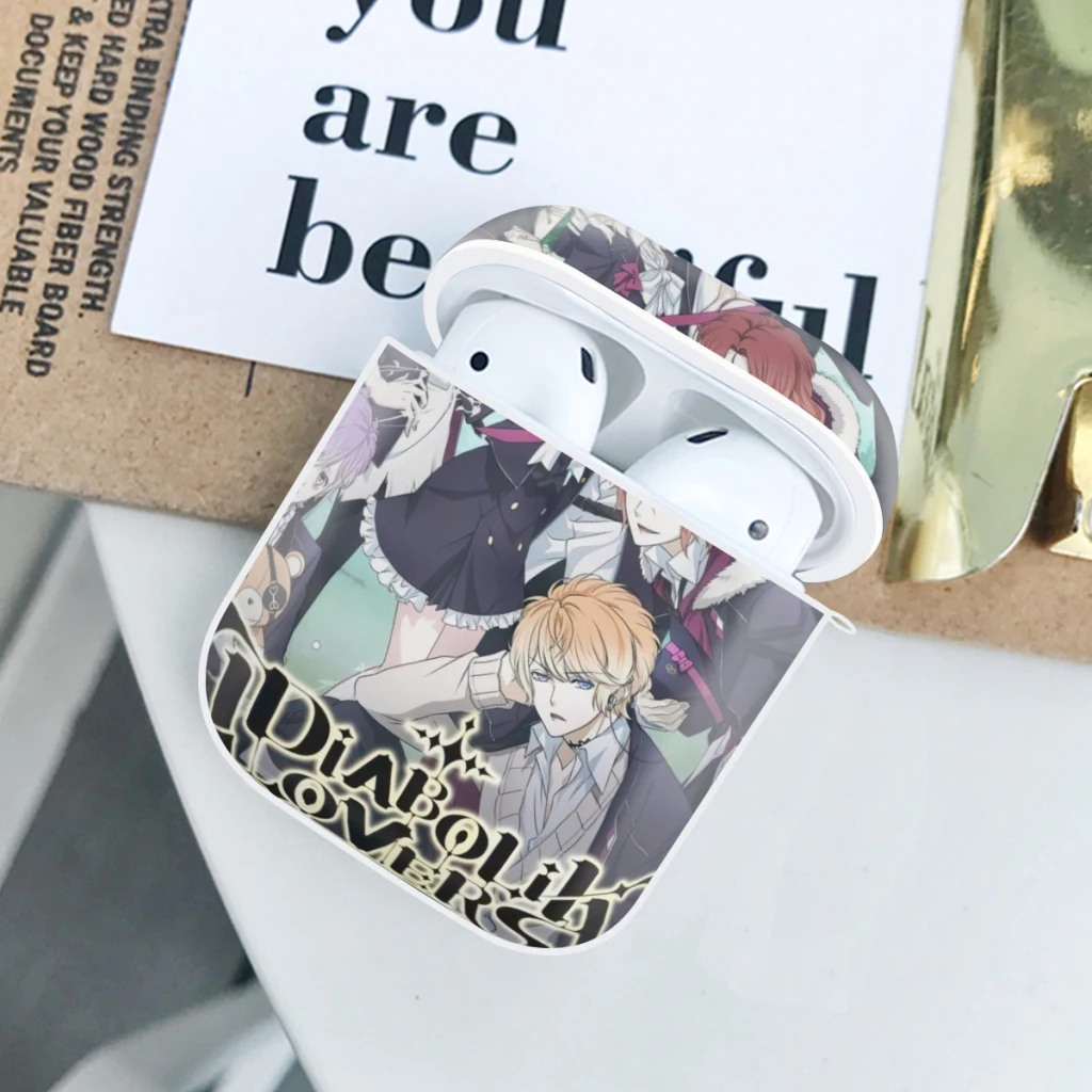 Anime D-Diabolik Lovers for AirPods Case Cover,  Hard PC Protective Cover with Buckle, Compatible with Apple AirPods 2nd 1st