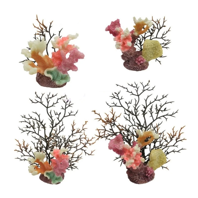 Exquisite Coral Crafts Simulation Coral FishTank Landscaped Decoration Colorful FishTank Sea Creature Coral