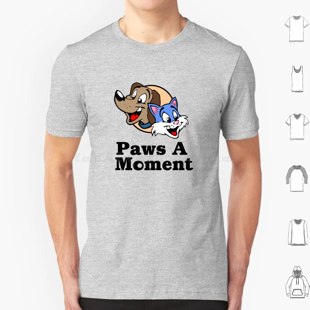 Paws A Moment Logo T Shirt Men Women Kids 6xl Cute Peacemaker Dceu Superhero Tv Series Cute Animals Cute Cat Cute Dog Cartoon