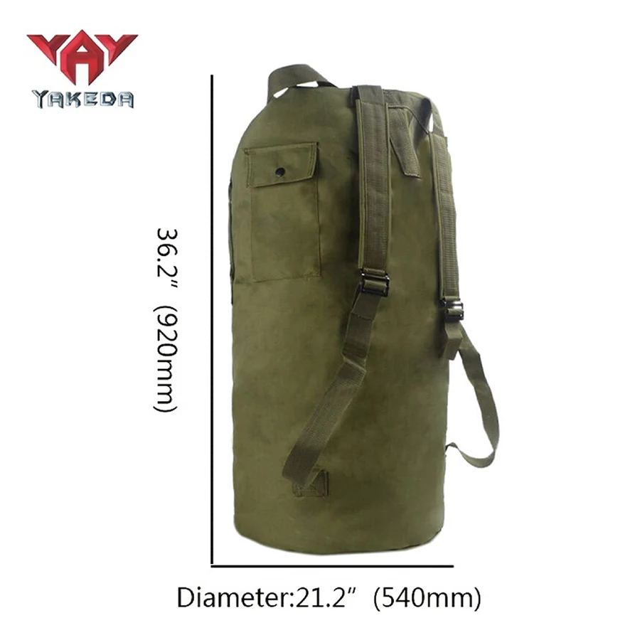 YAKEDA 70L large capacity bucket bag waterproof, wear-resistant, and tear resistant