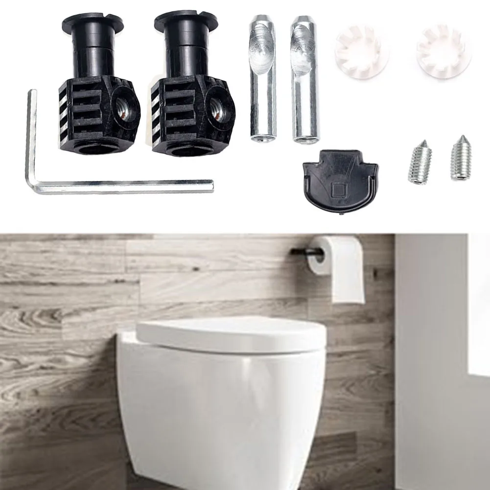 Wall Mounted Toilet Fixing Screws Bolts Kits Install Nylon Locking Back Connector Toilet Foot Mounting Screws Universal Accessor