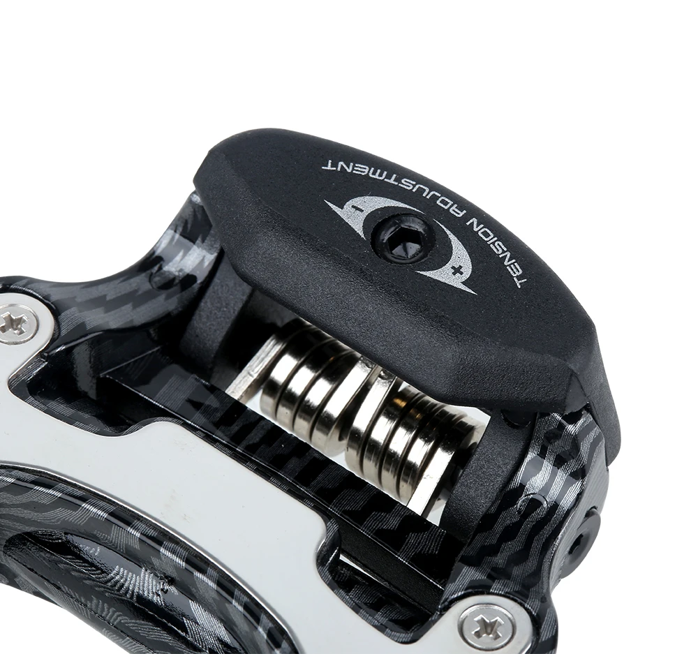RACEWORK Rennradpedal mit Carbonfaser-Muster, ultraleichte Lagerpedale für selbstsichernde Fahrradpedale, professionelle Pedale – Detail 11