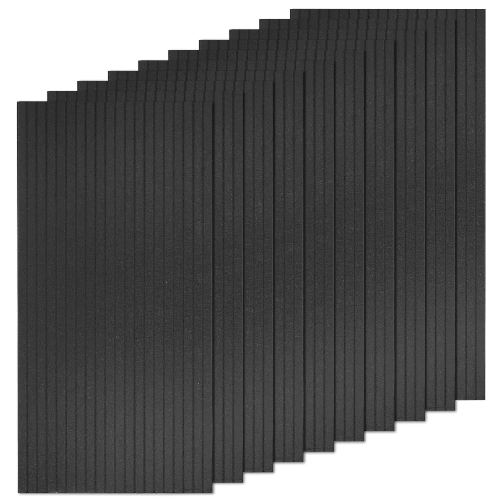 10Pcs Acoustic Panel 47"x24"x0.4" Self Adhesive Soundproof Wall Panels Sound Absorbing Foam for Recording Room Studio Office