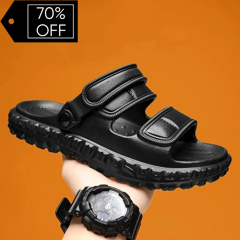 

2026 Men's New Summer Non-Slip Wear-Resistant Outdoor Slippers Outdoor Casual Beach Shoes