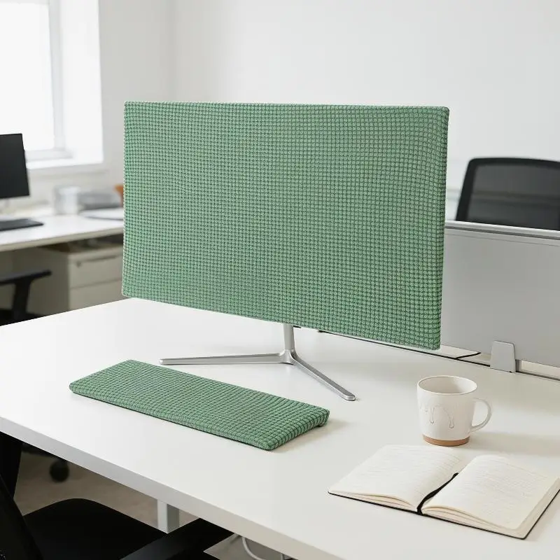 19-37inches Dustproof Sleeve Stretchable Fabric Computer Cover Screen Monitor Case Soft Elastic Cloth Keyboard Cover