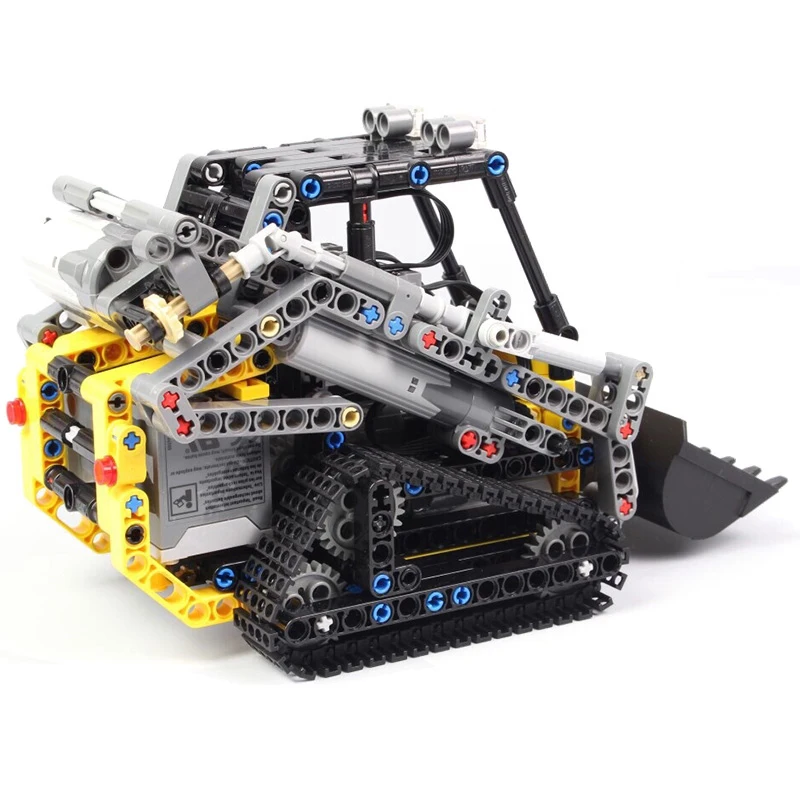 470 шт. Кирпичи MOC 13349 Набор Погрузчик с дистанционным управлением Автомобиль Техническая модель Строительный блок Городской радиоуправляемый автомобиль Игрушка для мальчиков Подарки