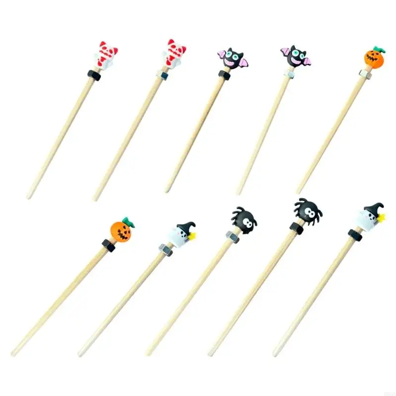 

Карандаши с резьбой для Хэллоуина, карандаш для снятия беспокойства, разработанный для незаметного вращения и длительного срока