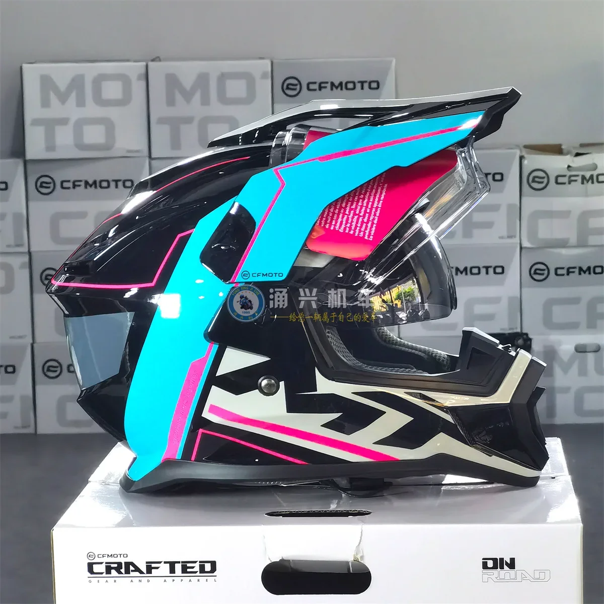 Original for CFMOTO CF 450MT 800MT Motorcycle Helmet Full Face Double Lens Off-road Racing Helmet Capacete Cascos Para Moto