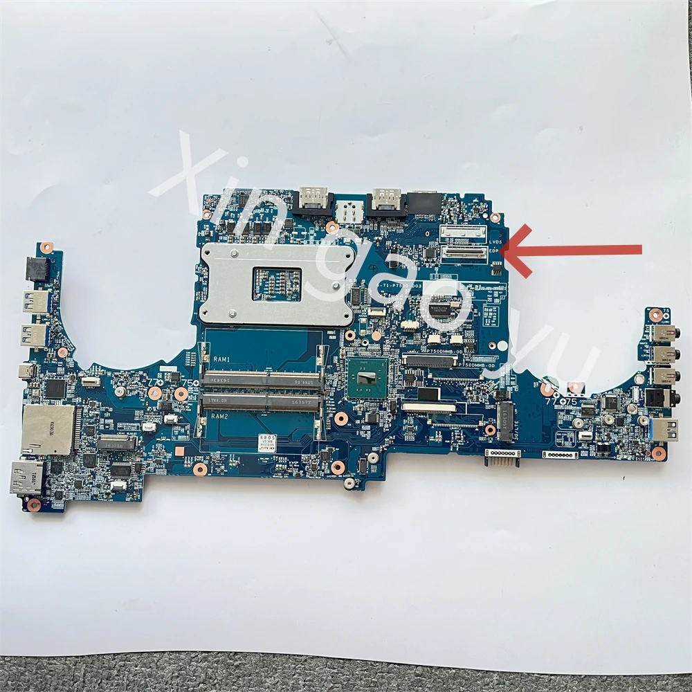 Imagem -02 - Placa-mãe Original para Clevo X599 P750dm P770dm 671-p75d0-d03 6-77-p750dm0a-n03 Testado Perfeitamente