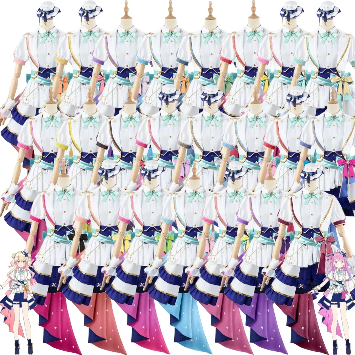 Momosuzu Nene Inugami Korone Nekomata Okayu Usada Pekora Hololive Shirogane Noel Ookami Mio Cosplay Costume Suit