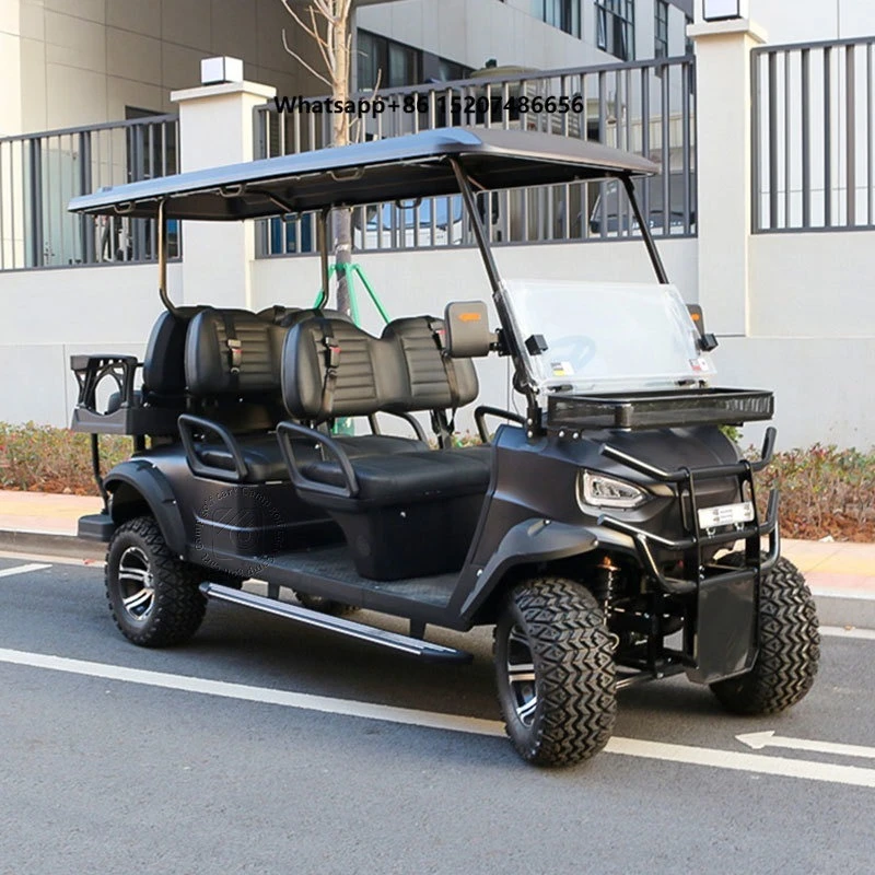 New Model 7.5kw Golf Cart Electric 6 Persons Lithium Ion Battery off Road Club Car Golf Cart