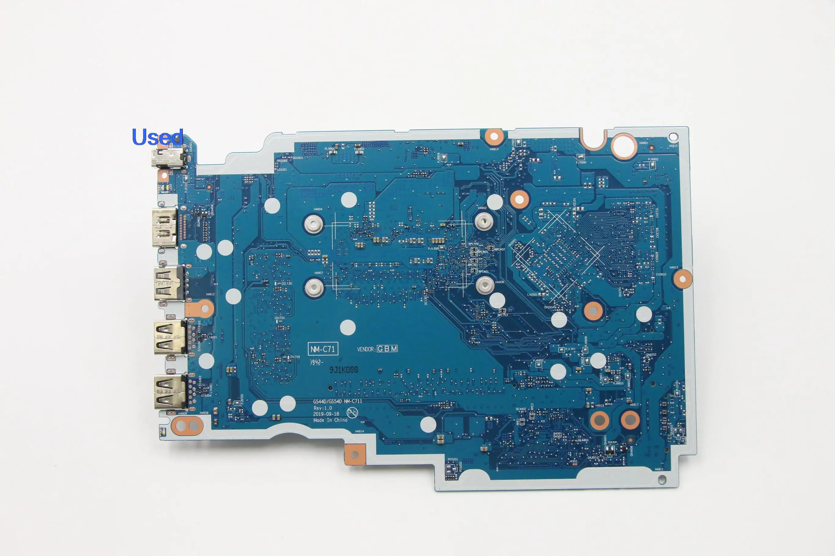 Imagem -02 - Usado Placa-mãe para Lenovo Ideapad S14514iil V14-iil Computador Portátil Mainboard I5-1035g4 Uma 4g 5b20s43839