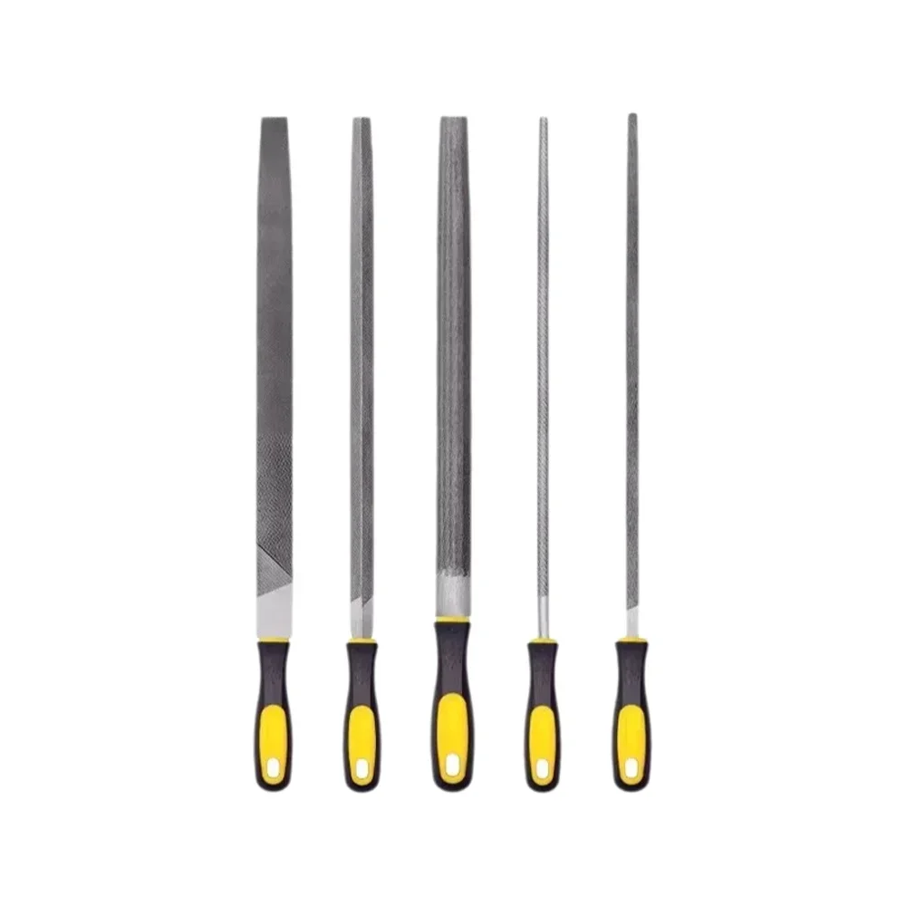 High Carbon Steel File Set 6/8/10/12 Inch Flat/Half-Round/Triangle/Round/Square File Woodworking Metal Polishing Hand Tools
