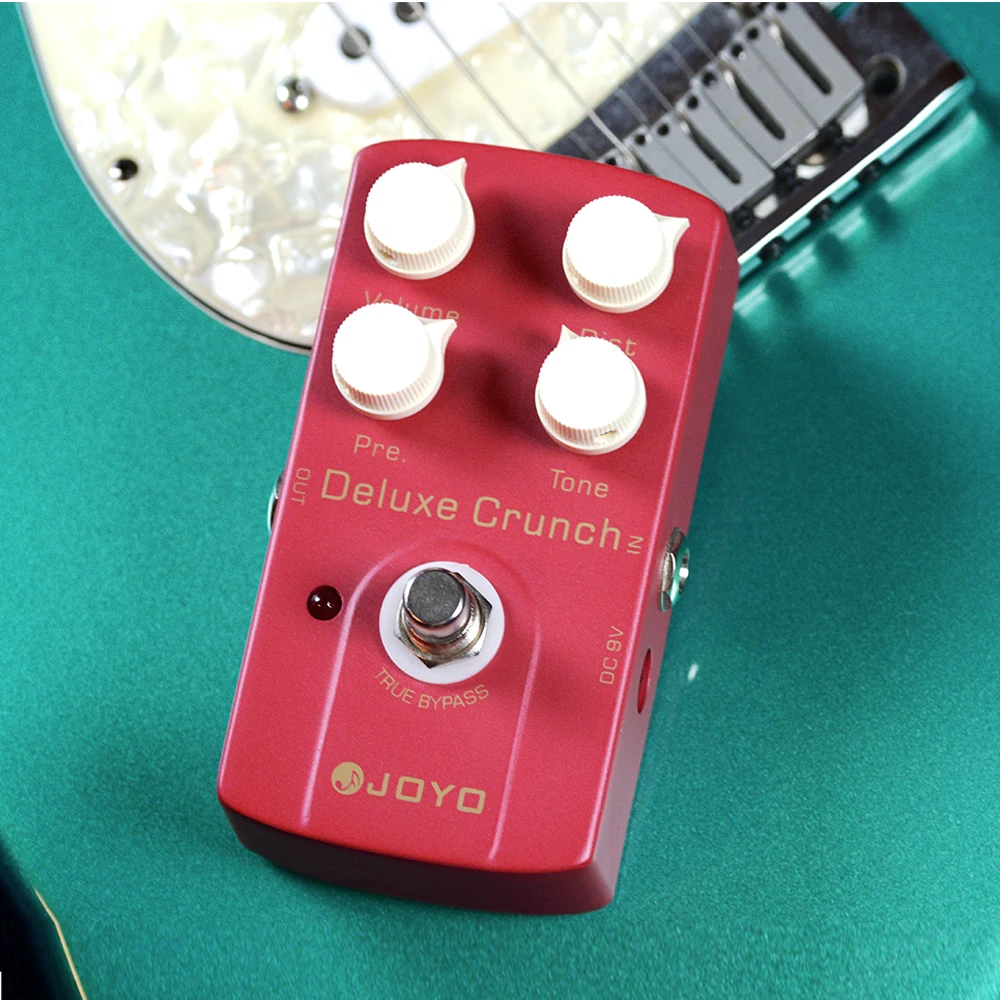 JOYO JF-39 DELUXE CRUNCH Distortion Gitarrenpedal High Gain Bright Sound Classic Crunch Distortion Effect für Punk/Ska/Fusion