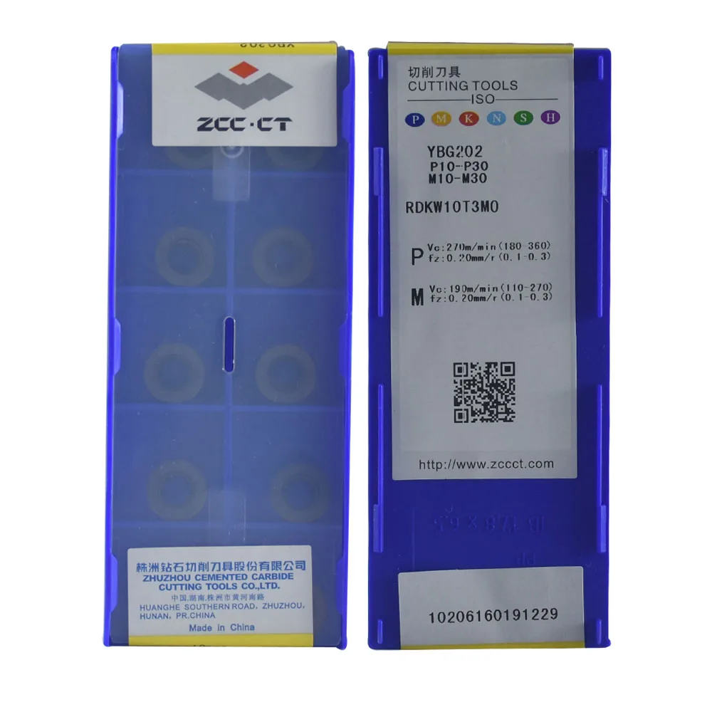 Ban Đầu RDKW10T3-MO YBG202 CNC Carbide Xay Miếng Tiện Dụng Cụ Cắt Cho Thép Không Gỉ