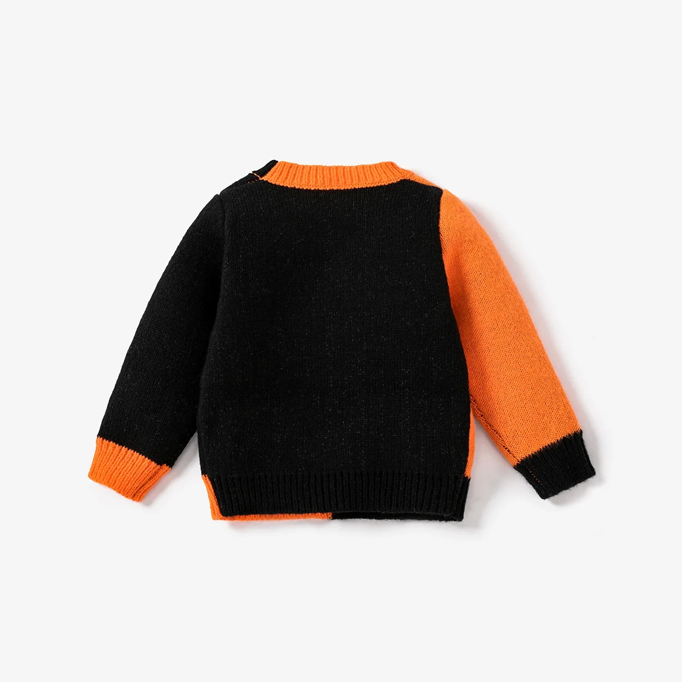 PatPat Baby Boy/Girl Childlike Halloween  Pattern Sweater Soft and Comfortable  Perfect for Outings and Daily Wear