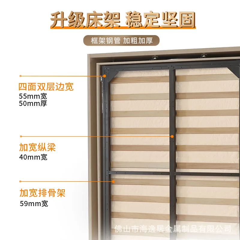 Rotating Bed Invisible Bed Hardware Accessories Bookcase Wardrobe Integrated Folding Bed Multifunctional Accessories