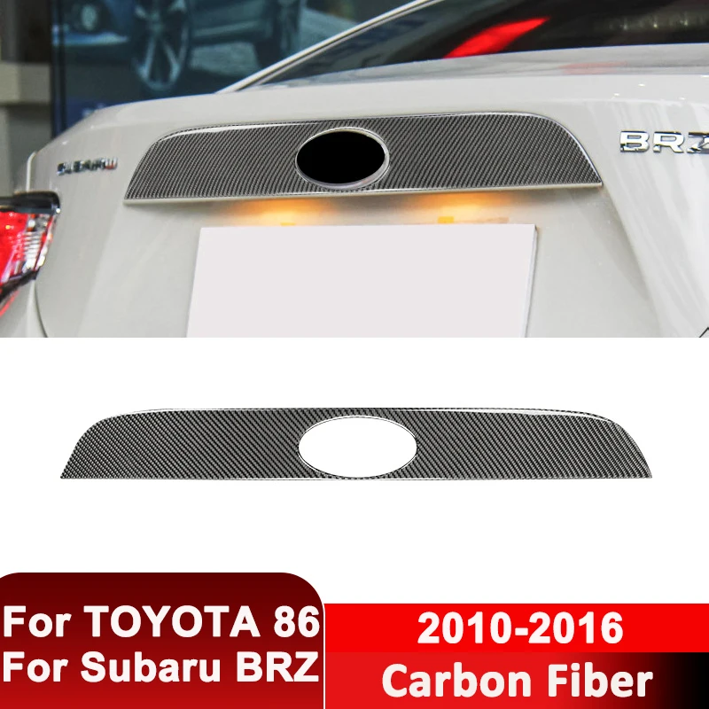

For TOYOTA 86 For Subaru BRZ 2010-2016 Carbon Fiber Car Rear Logo Emblem Panel Trim Cover Strips Decorative Sticker