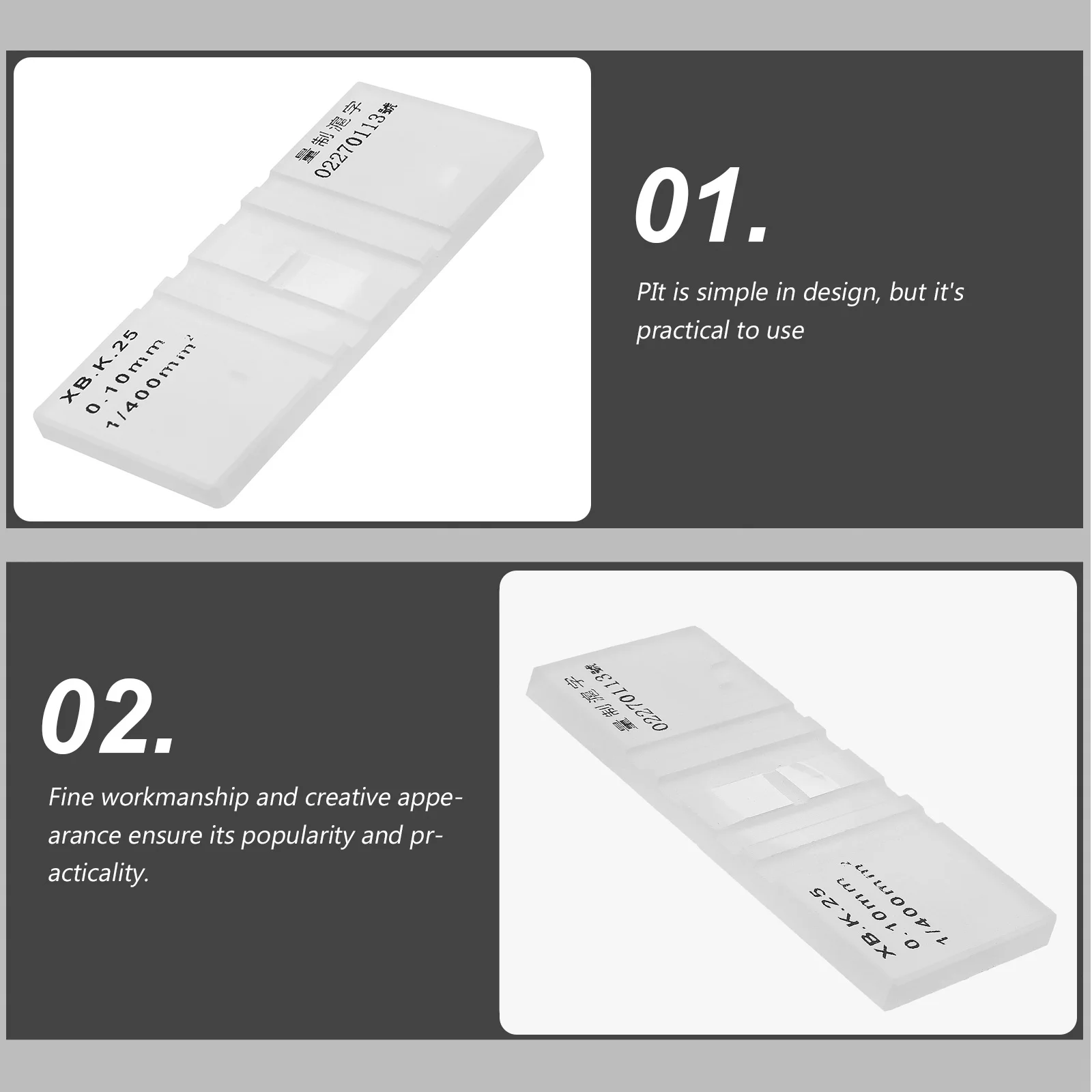 

1 pc Hemocytometer Blood Counting Chamber Cell Counting Plate Improved Thick Slide Precise Cell Suspension Measurement Teaching