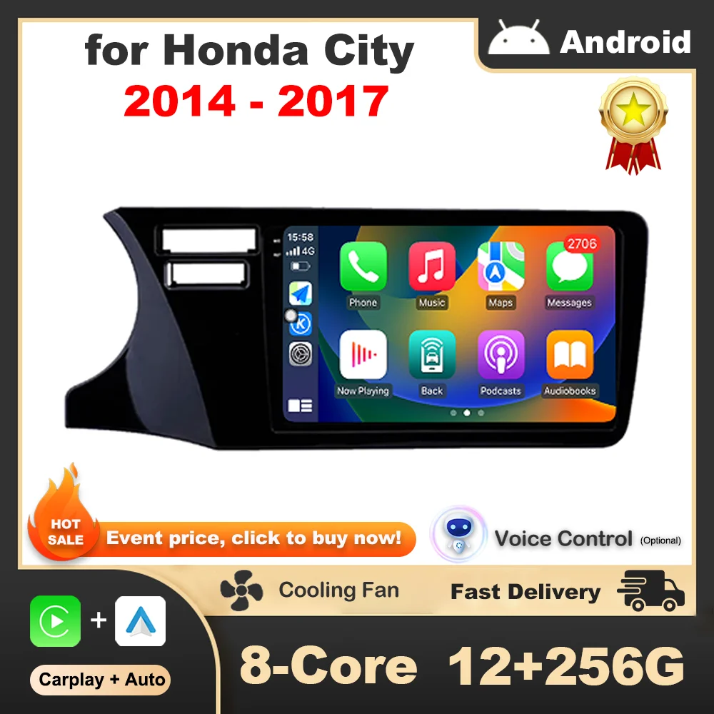 

9 '' Left Hand Drive Car Radio Video Multimedia Player GPS Navi for Honda City 2014 2015 2016 2017 Android Intelligent System BT