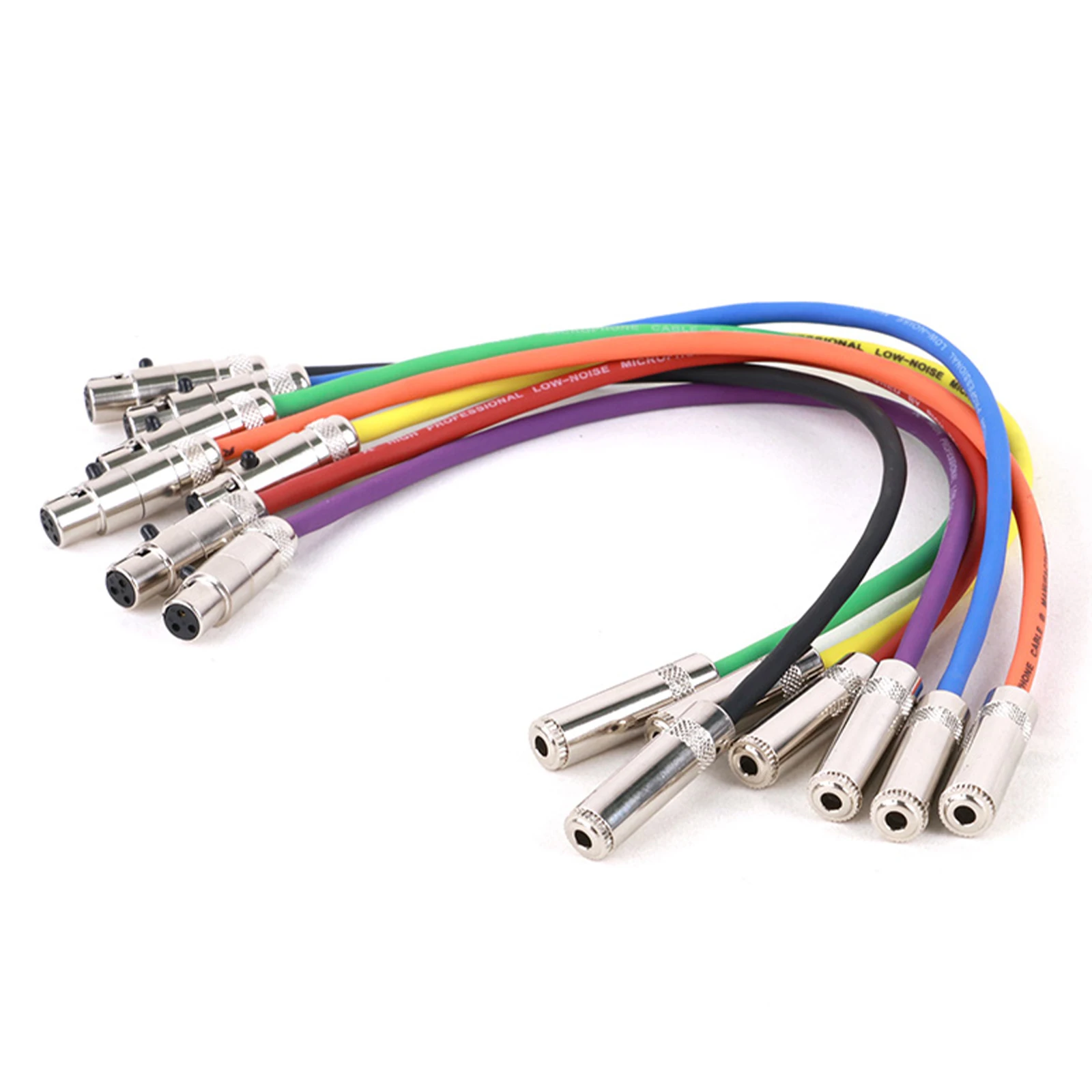 3-Pin Mini XLR to 3.5mm Stereo Female Mini Jack Audio 1/8" TRS Female to Mini XLR Male/Female Adapter Cable for Camera Headphone