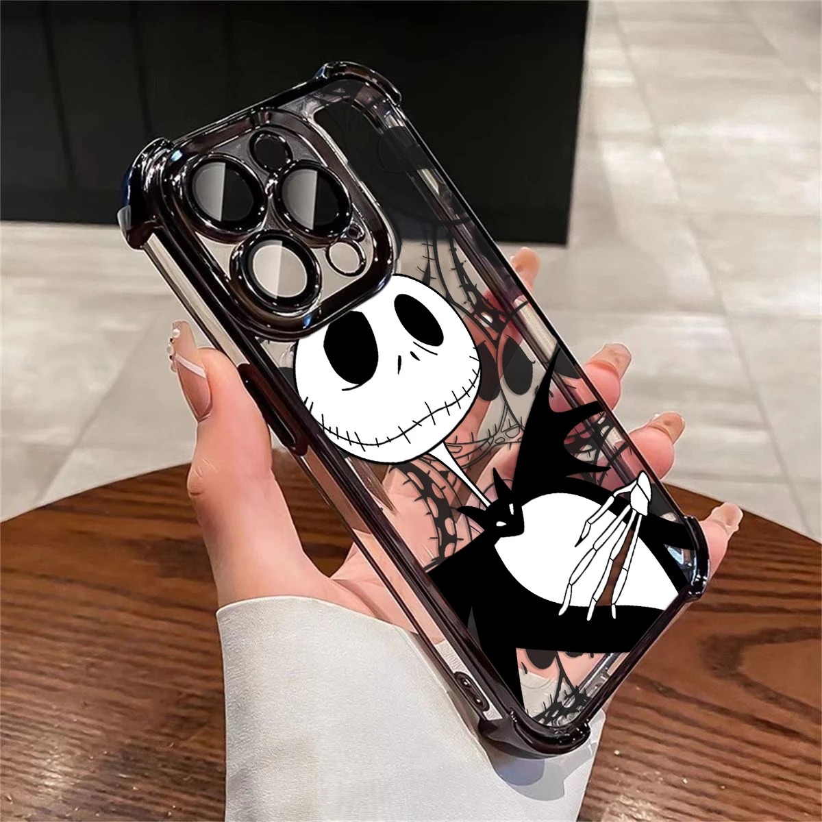 The Nightmare before Christmas Phone Case For iPhone 16 15 14 13 12 11 Pro Max X XR XSMax 7 8 Plus Shockproof Clear Armor Cover