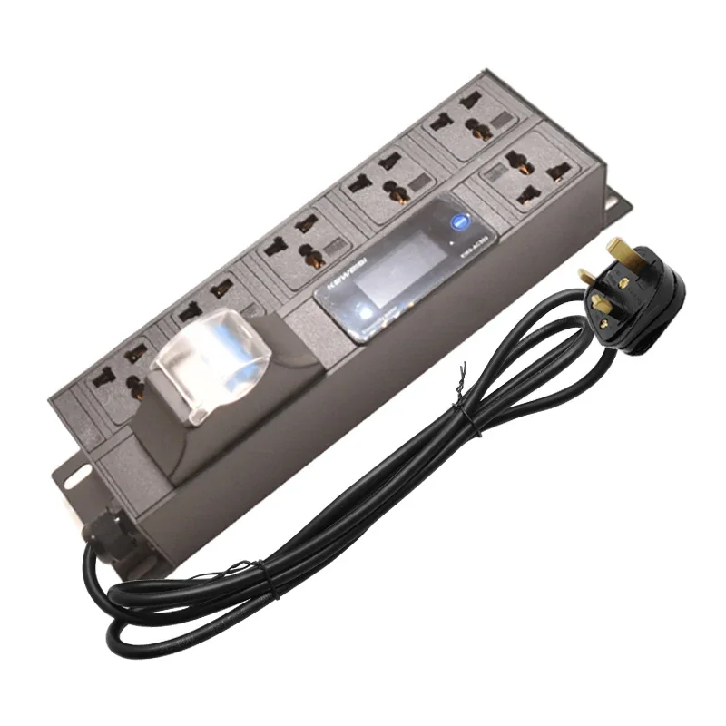 

Power Strip Aluminum alloy shell 6 way universal extension socket 2M cord No Switch High quality home office Socket