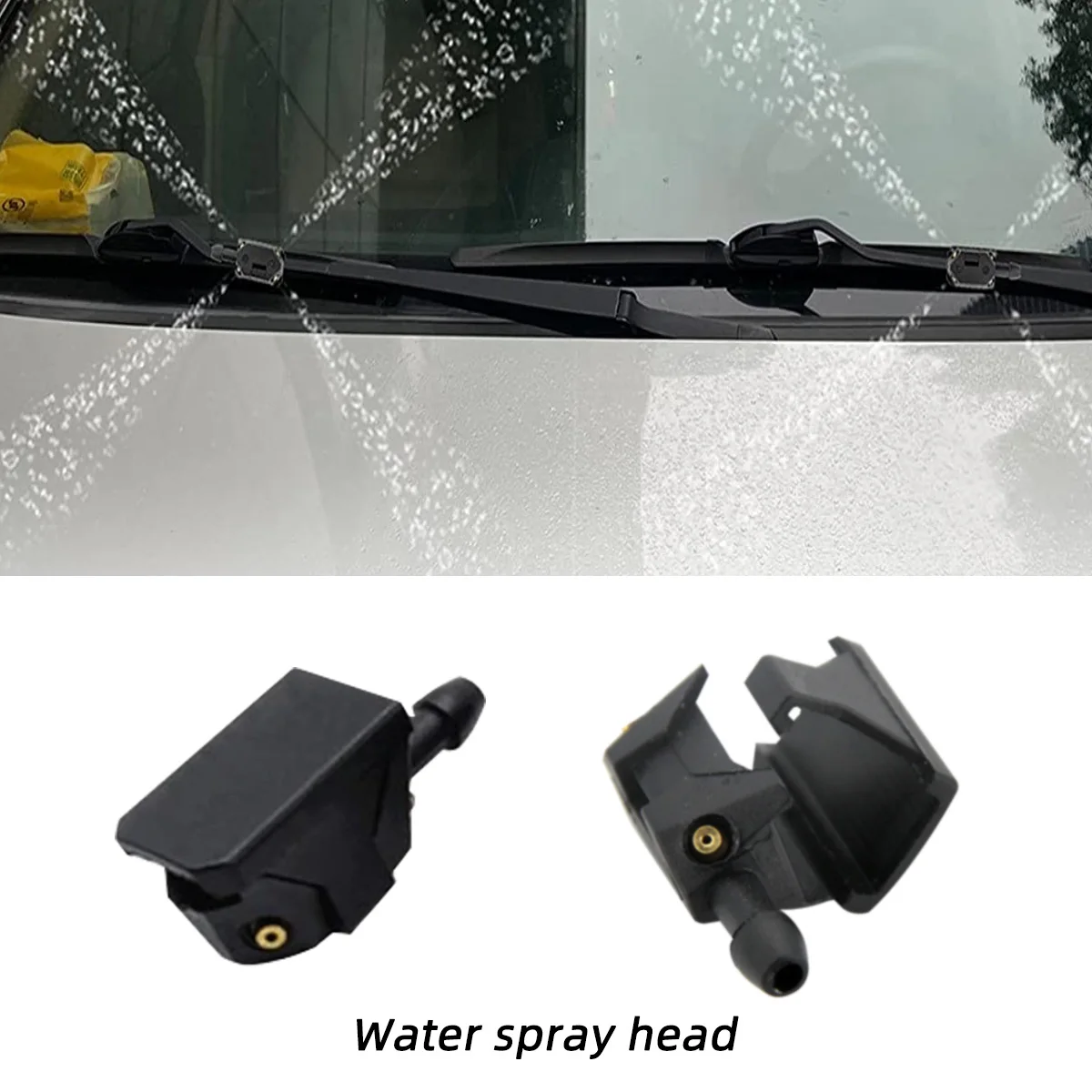 Universal 1/2/3/4mm Car windshield washer hose with connector T Y through, used for front window headlight pump car parts