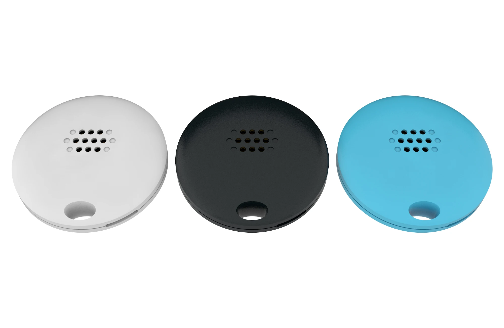 Draagbare op afstand bestuurbare precisie GPS-tracking rond wit zwart blauw Smart Tag