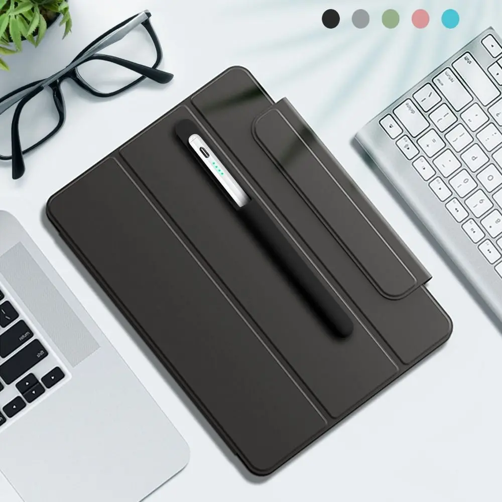 New Silicone Pencil Holder Anti-loss Flexible Tablet Stylus Pencil Case Multifunctional Solid Color Pen Clip