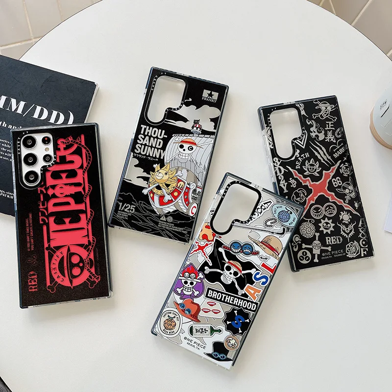 

One Piece Phone Case Samsung Galaxy Series Drop Resistant Anime Peripheral Model Transparent Protective Case Holiday Gifts