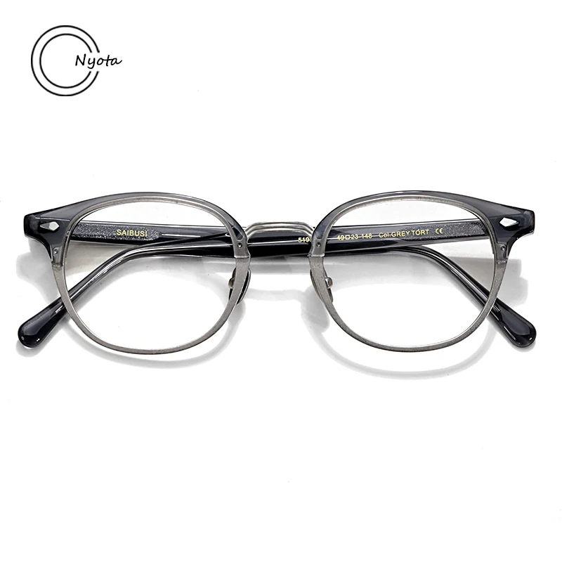 2024 Top Quality New Acetate Glasses Frame Men Handmade Fashion Optical Eyewear Myopia Reading Women Personalized Eyewear