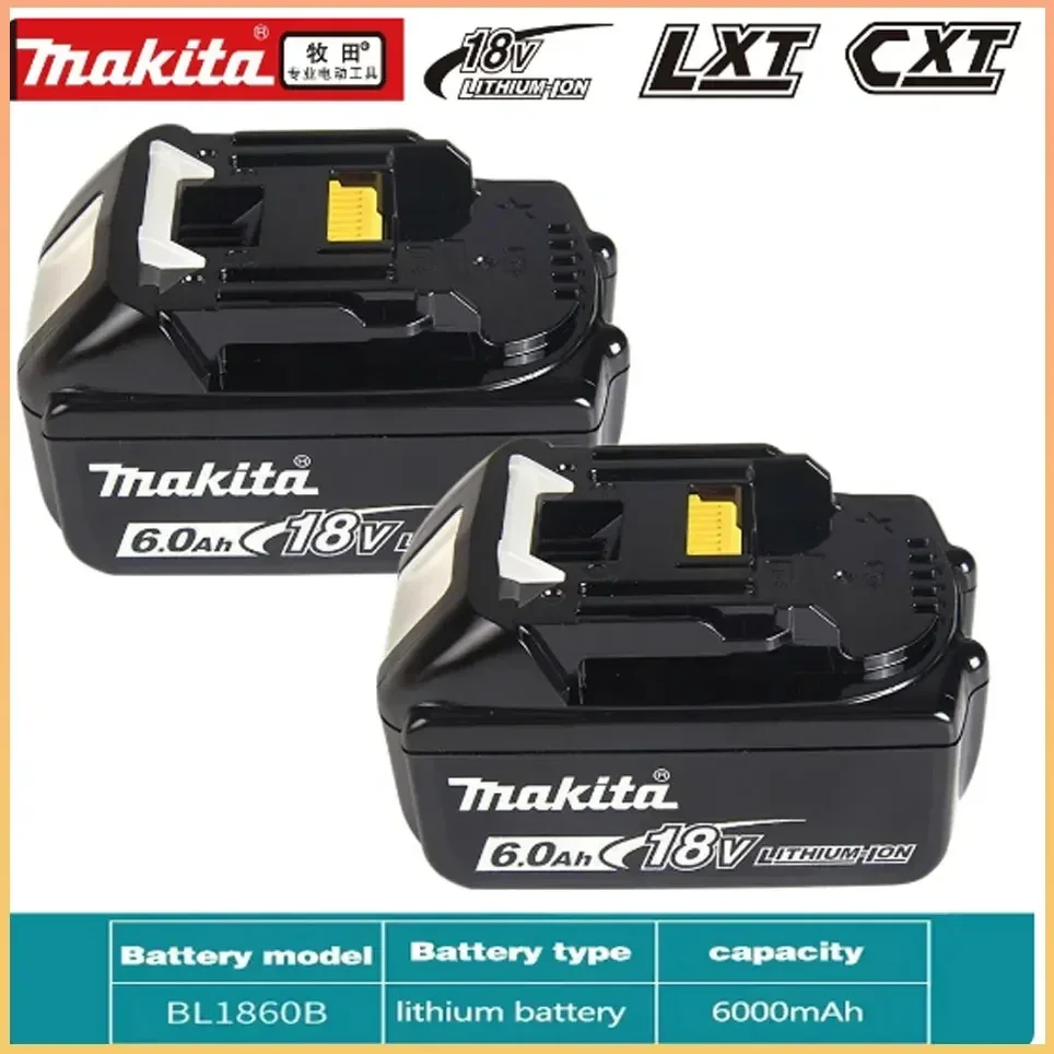 

Makita 18V 6.0Ah Lithium Rechargeable Battery Replacement Batteries BL1860 BL1830 BL1850 BL1860B For Makita Tools Drill