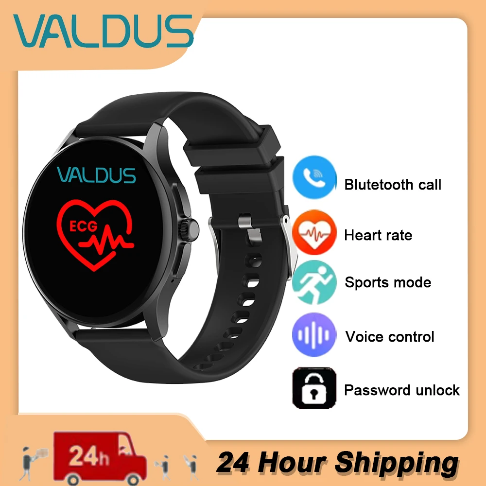 VALDUS VE15 Smartwatch Men Women Fitness GPS Heart Rate Bluetooth Call Long Battery Life ECG Smart Watch For ios Andriod Phone